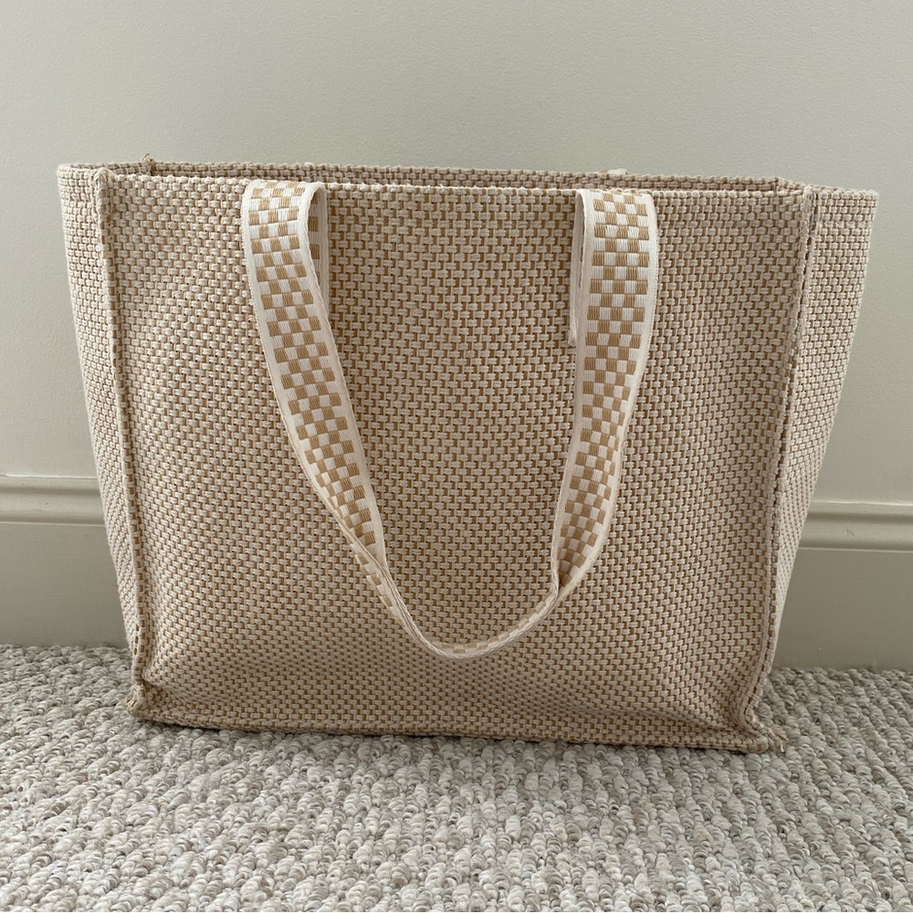 Universal Thread Cream Woven Tote